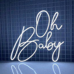 Oh Baby Neon Sign Girl Kids Home Wall Decor