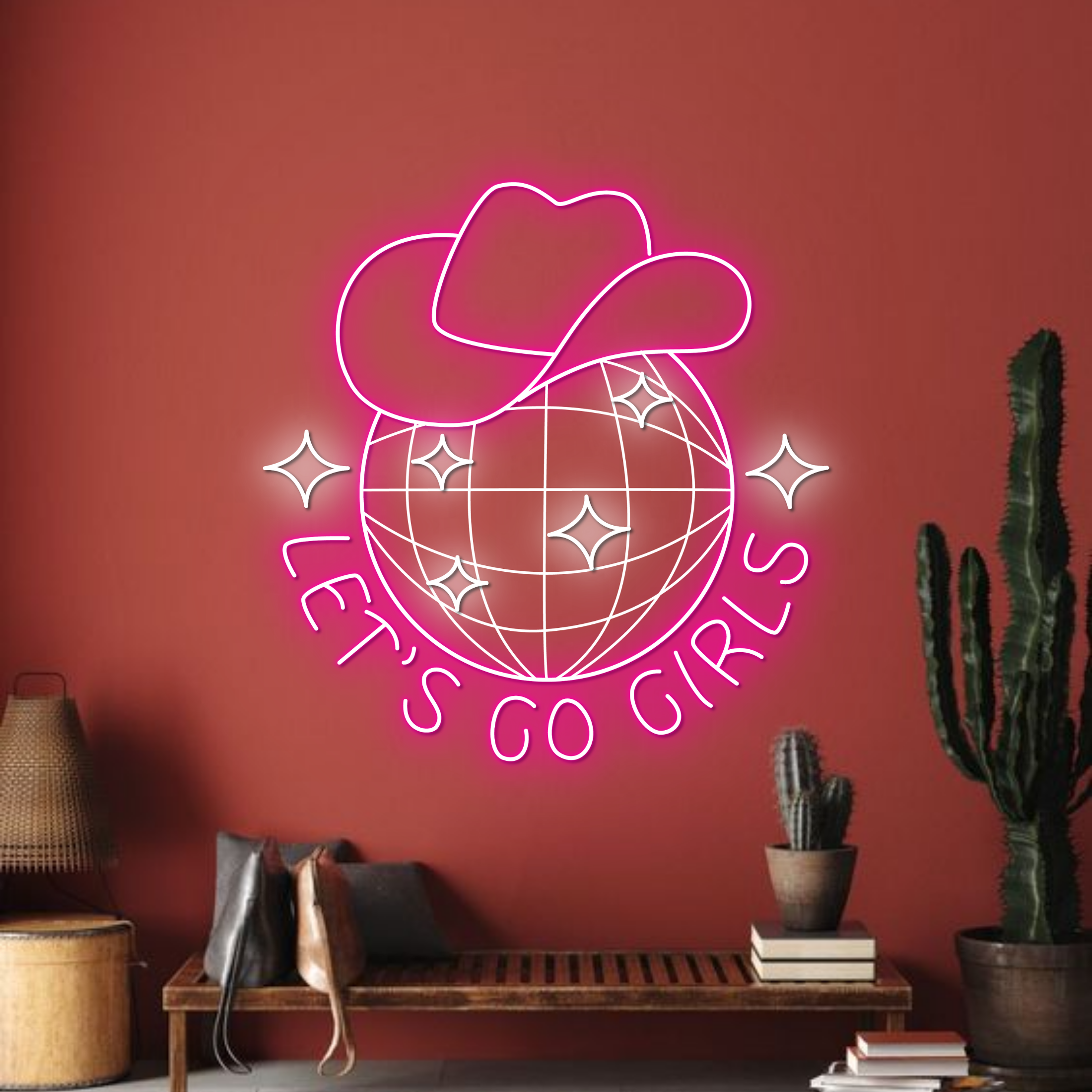 Let's Go Girls Neon Signs Boutique Shop Store Art Decor