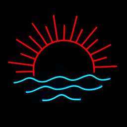 Sun Wave Neon Signs Long-lasting Retro Led Sign