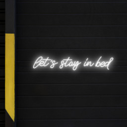 Let's Stay In Bed Neon Sign Wall Room Decor