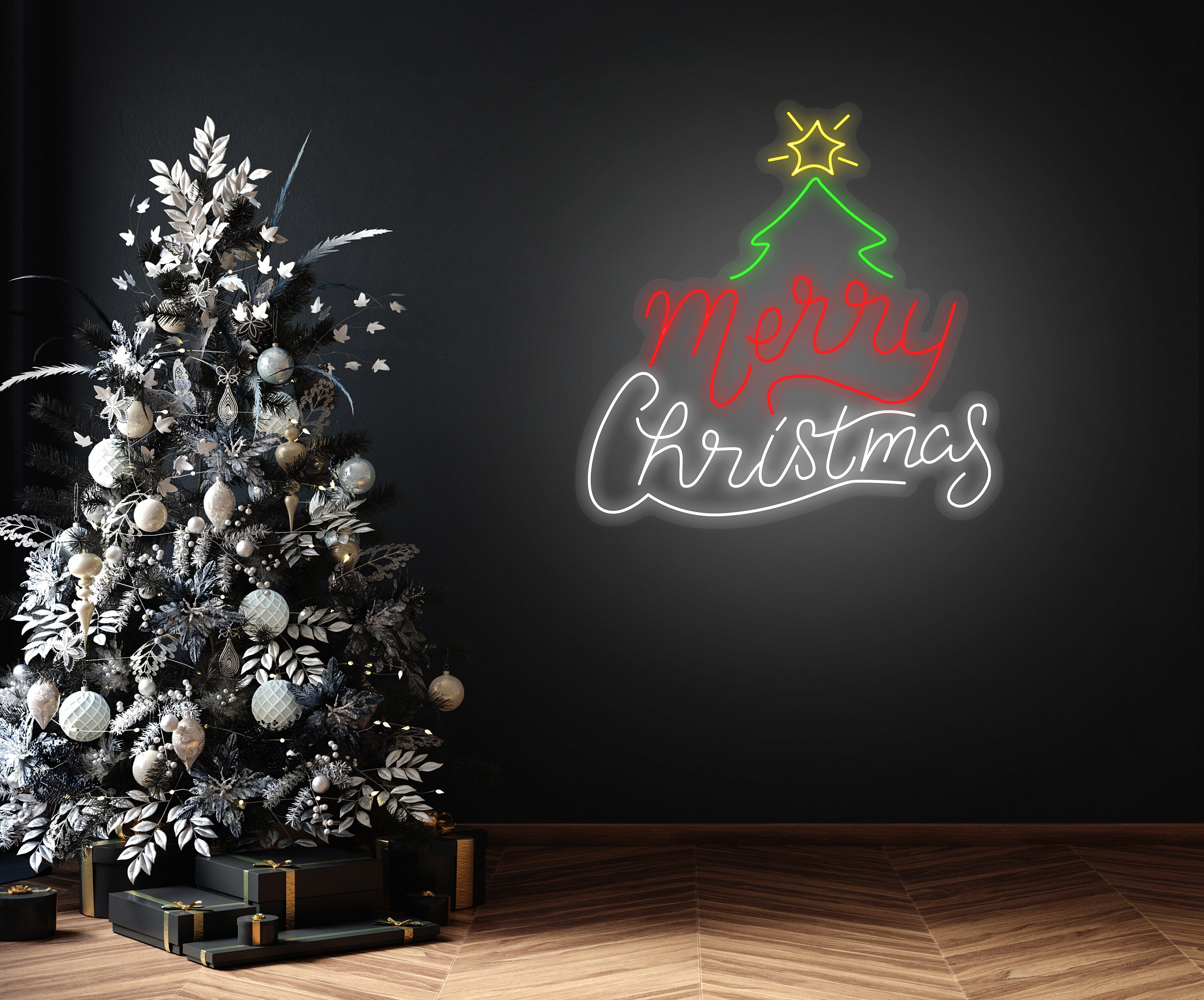 Merry Christmas Neon Sign Christmas Decoration