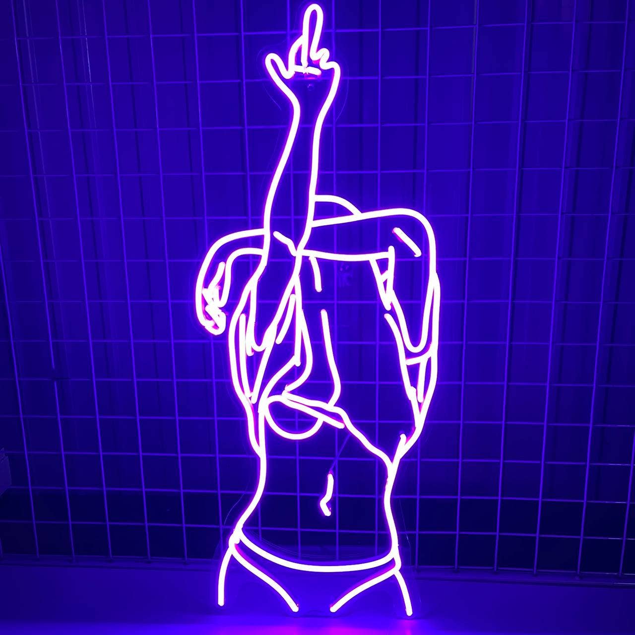 Sexy Woman Neon Signs Abstract Art Wall Decor