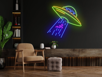 UFO Astronaut Neon Signs