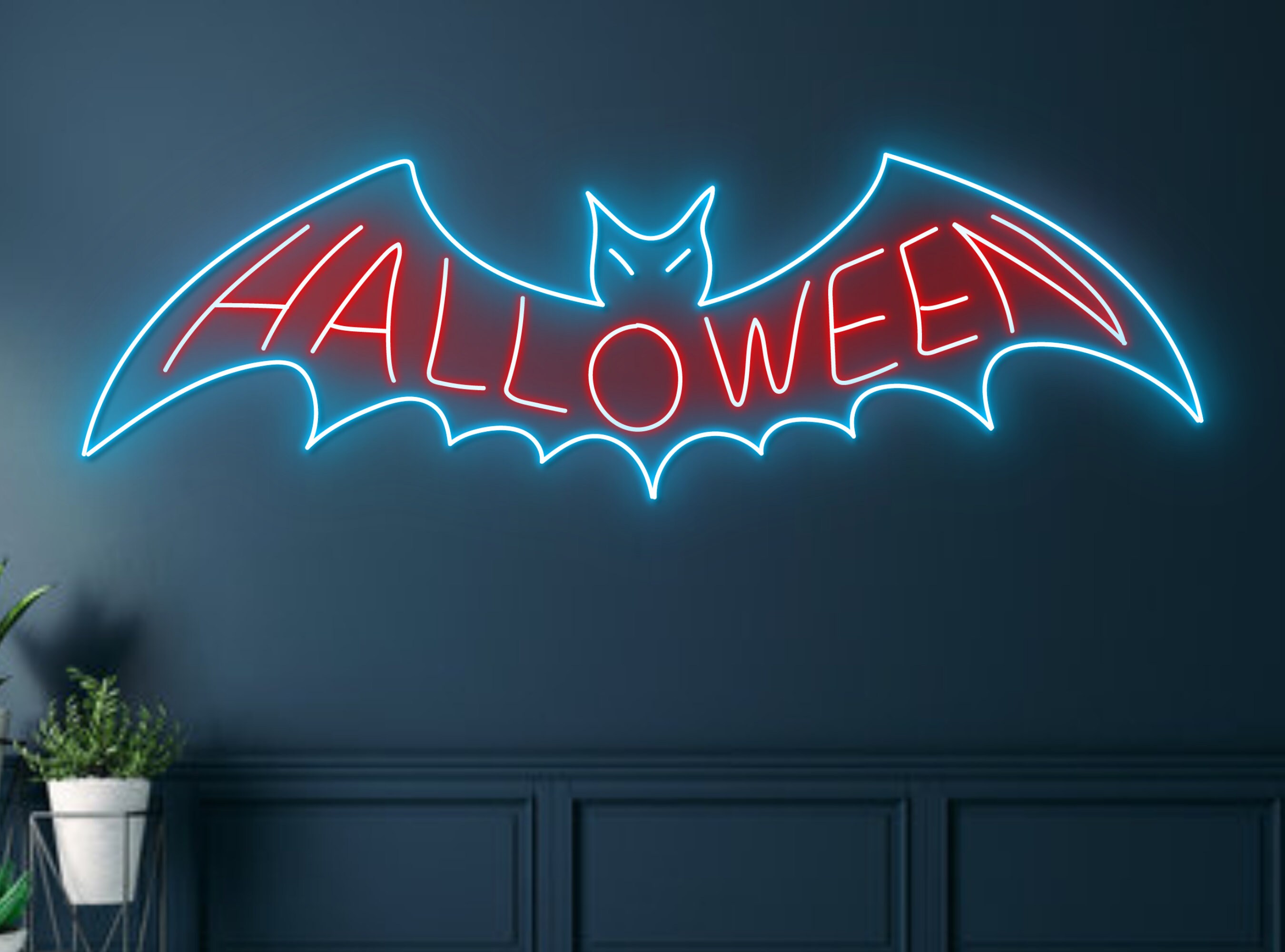 Halloween Bat Bird Neon Sign