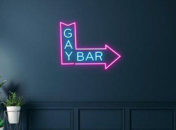 Gay Bar Neon Sign Wall Art Decor