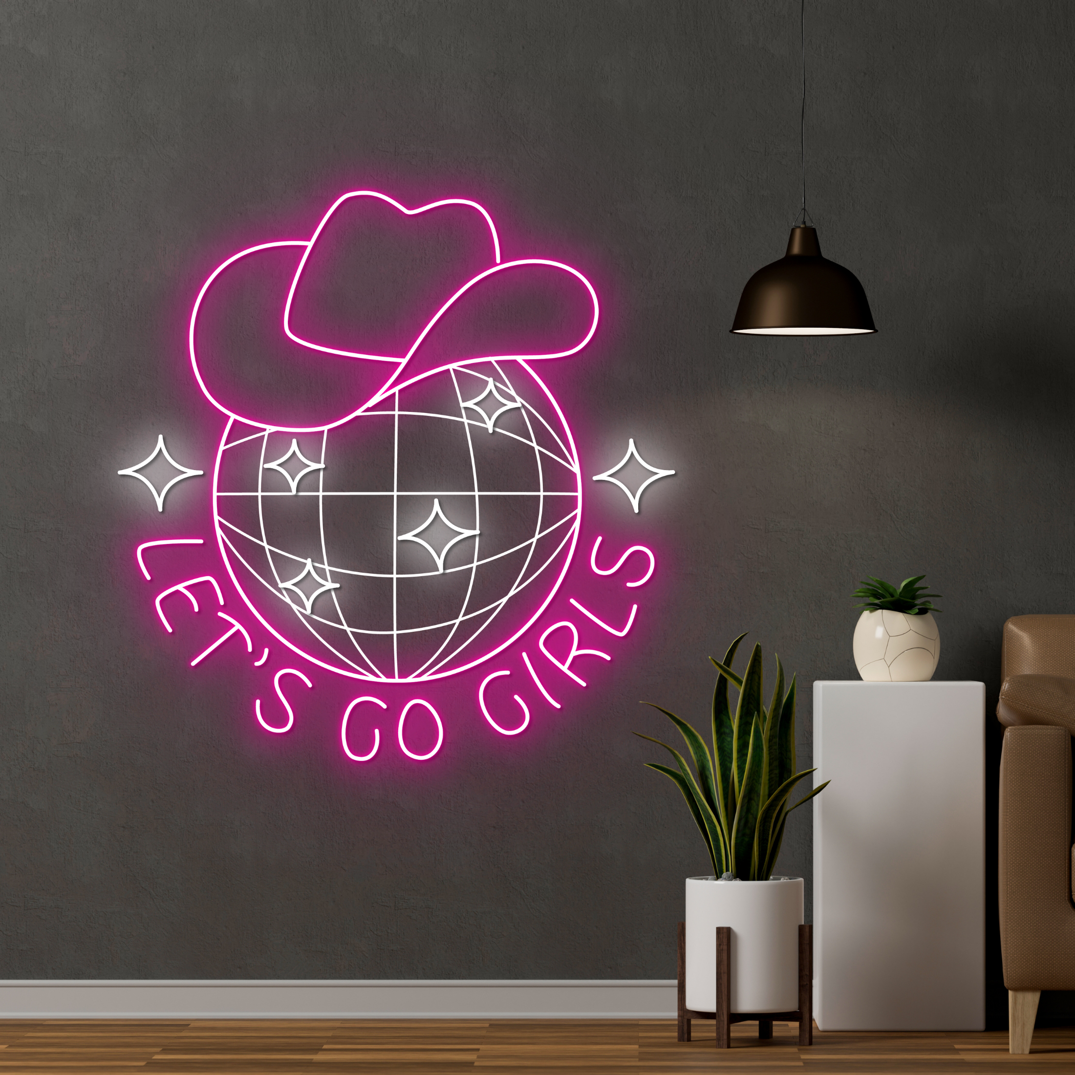 Let's Go Girls Neon Signs Boutique Shop Store Art Decor