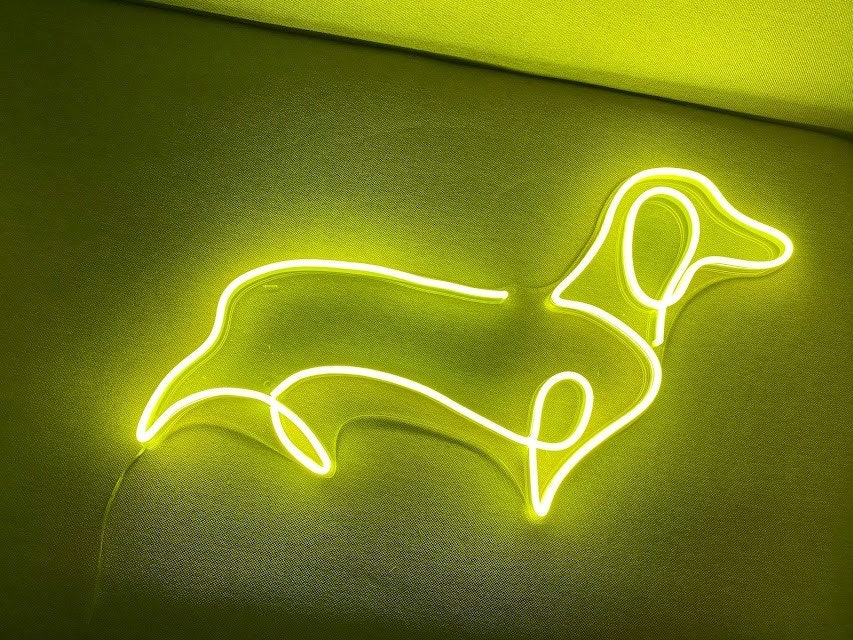 Sausage Dog Neon Sign Decor sign