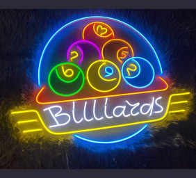 Billiards LED Neon Sign Home Decor