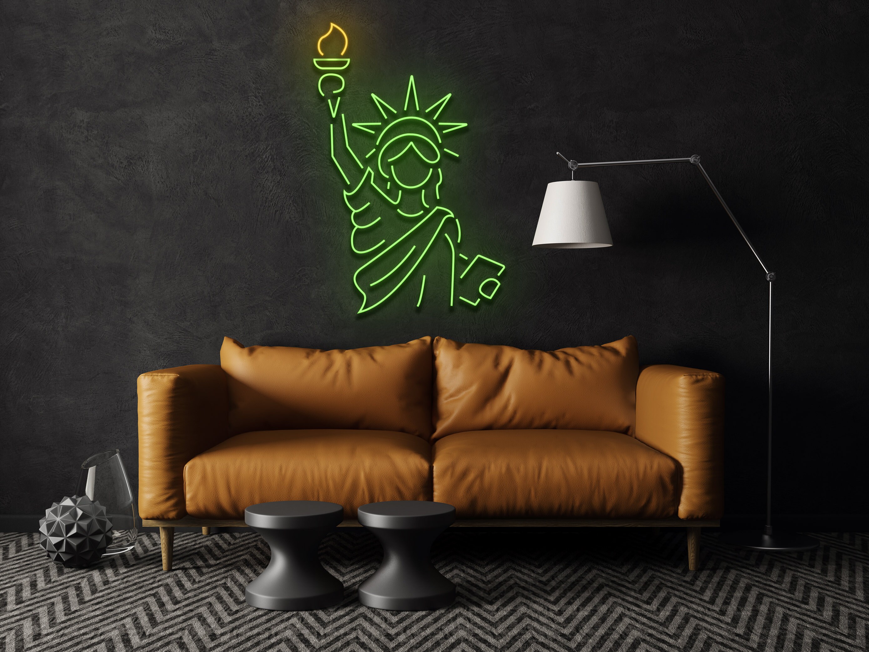 Statue of Liberty Neon Sign Wall Decor