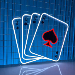 Blackjack Neon Sign Poker Club