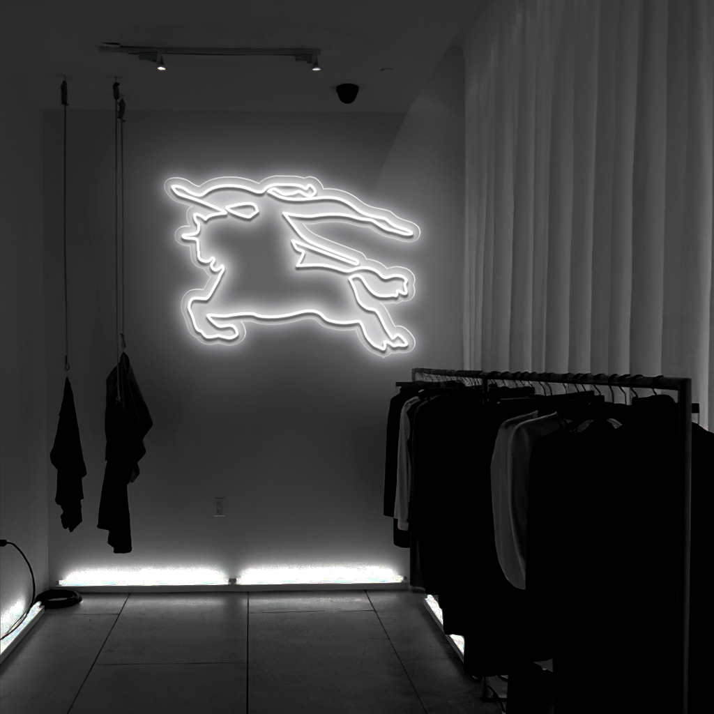 Burberry Logo Neon Sign