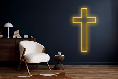 Jesus Cross Neon Sign