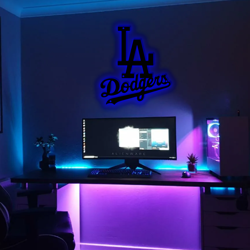 Los Angeles Dodgers Baseball Metal Sign