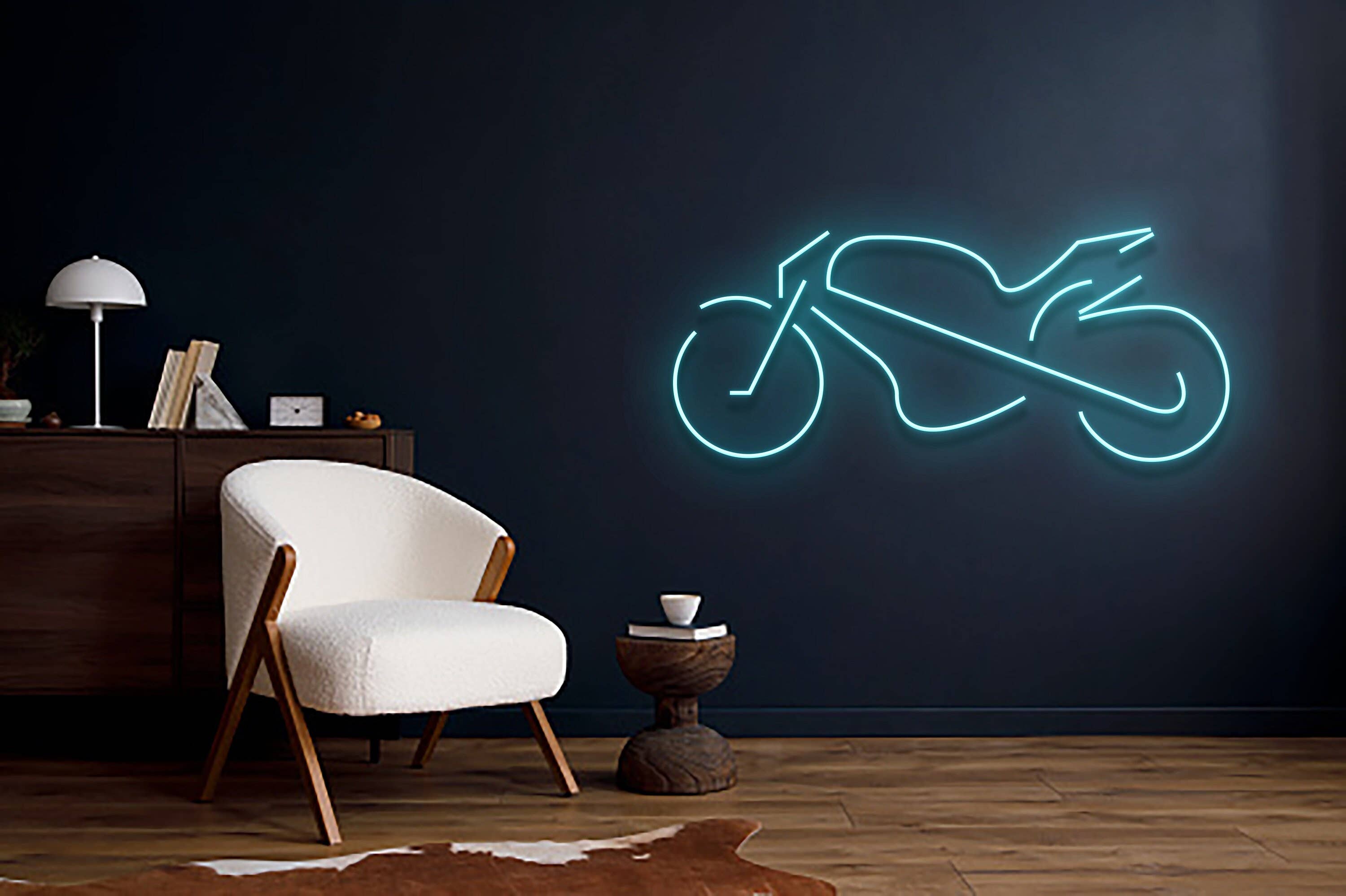 Motorbike Neon Signs Motorbike Shop Wall Art Decor