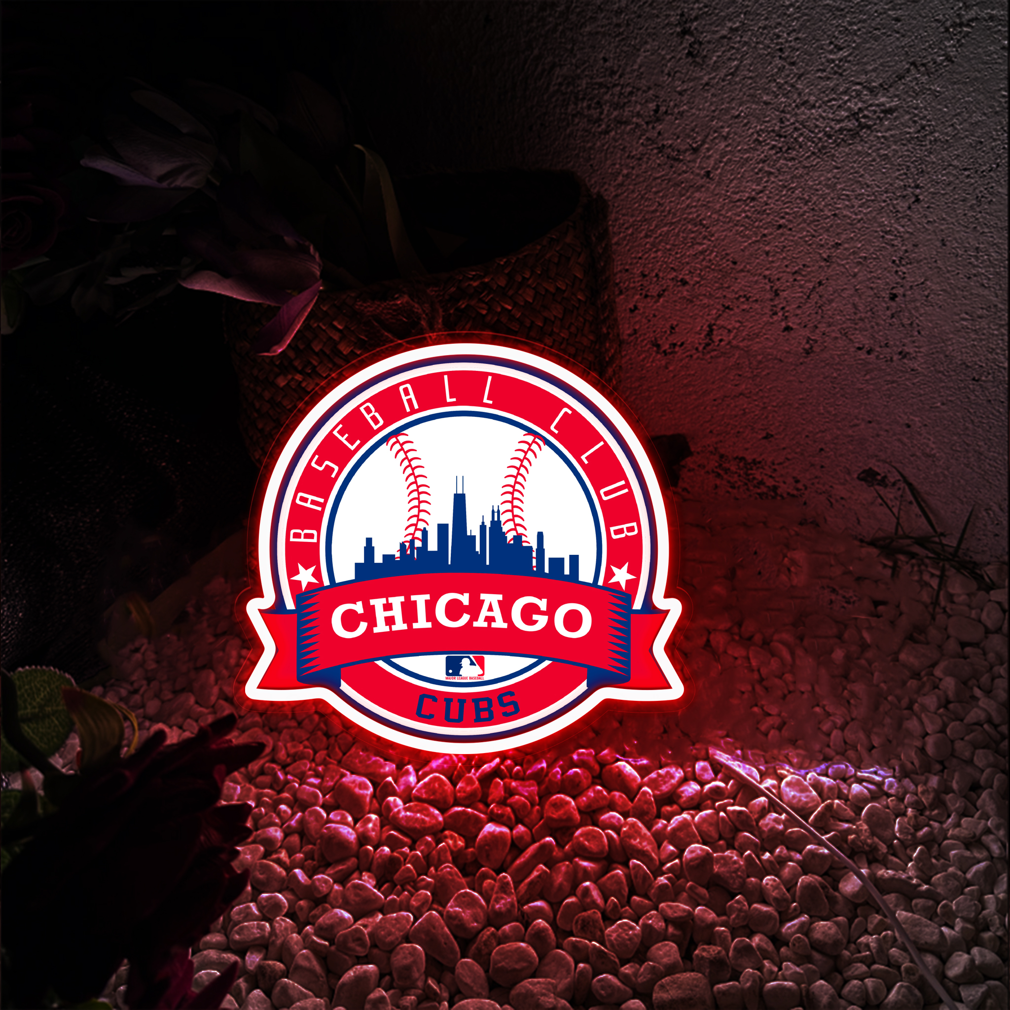 Chicago Cubs Baseball Team UV Sign