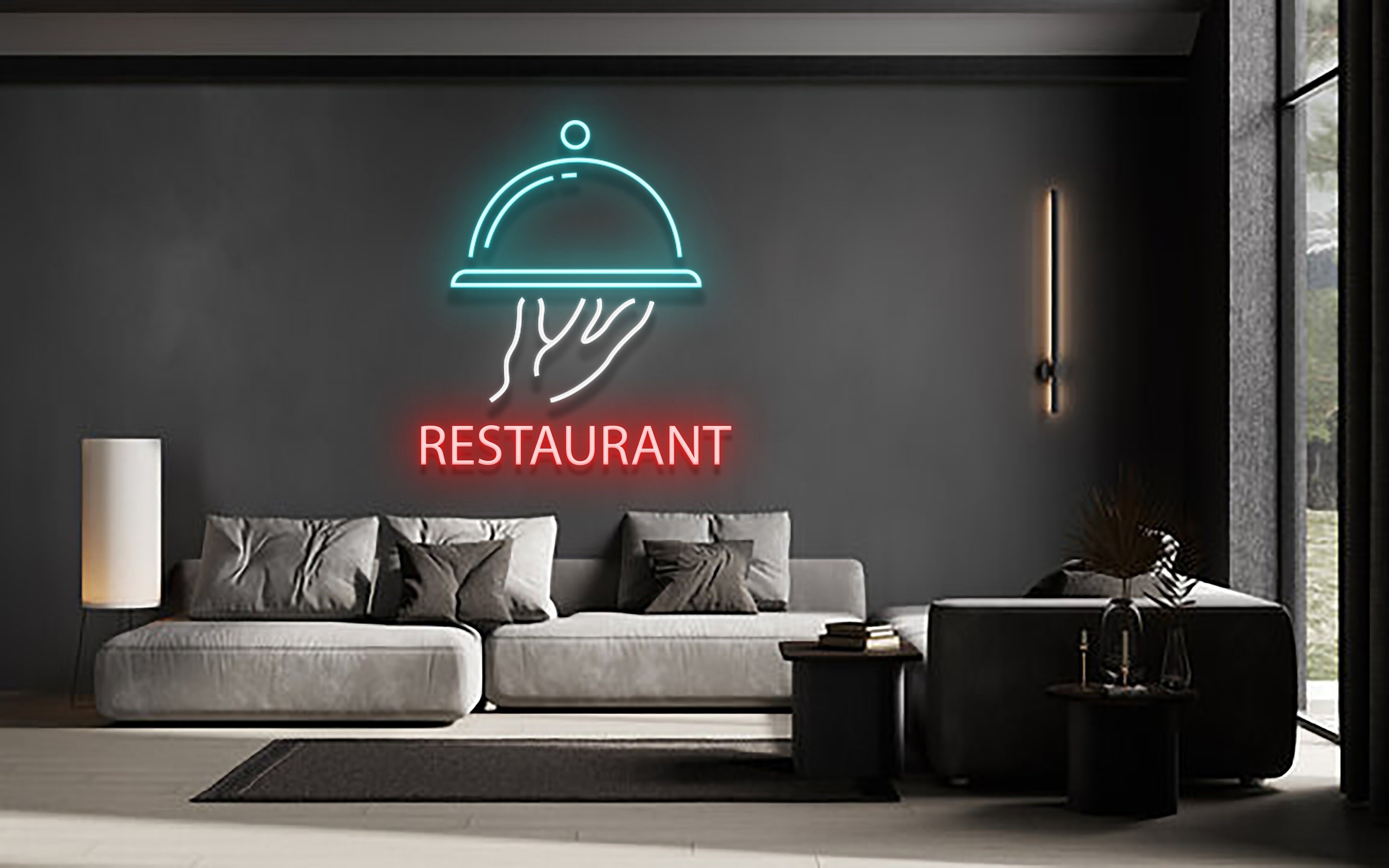 Restaurant Welcome Neon Sign Kitchen Room Decor