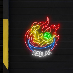 Seblak Indonesian Food Neon Sign Wall Art Decor