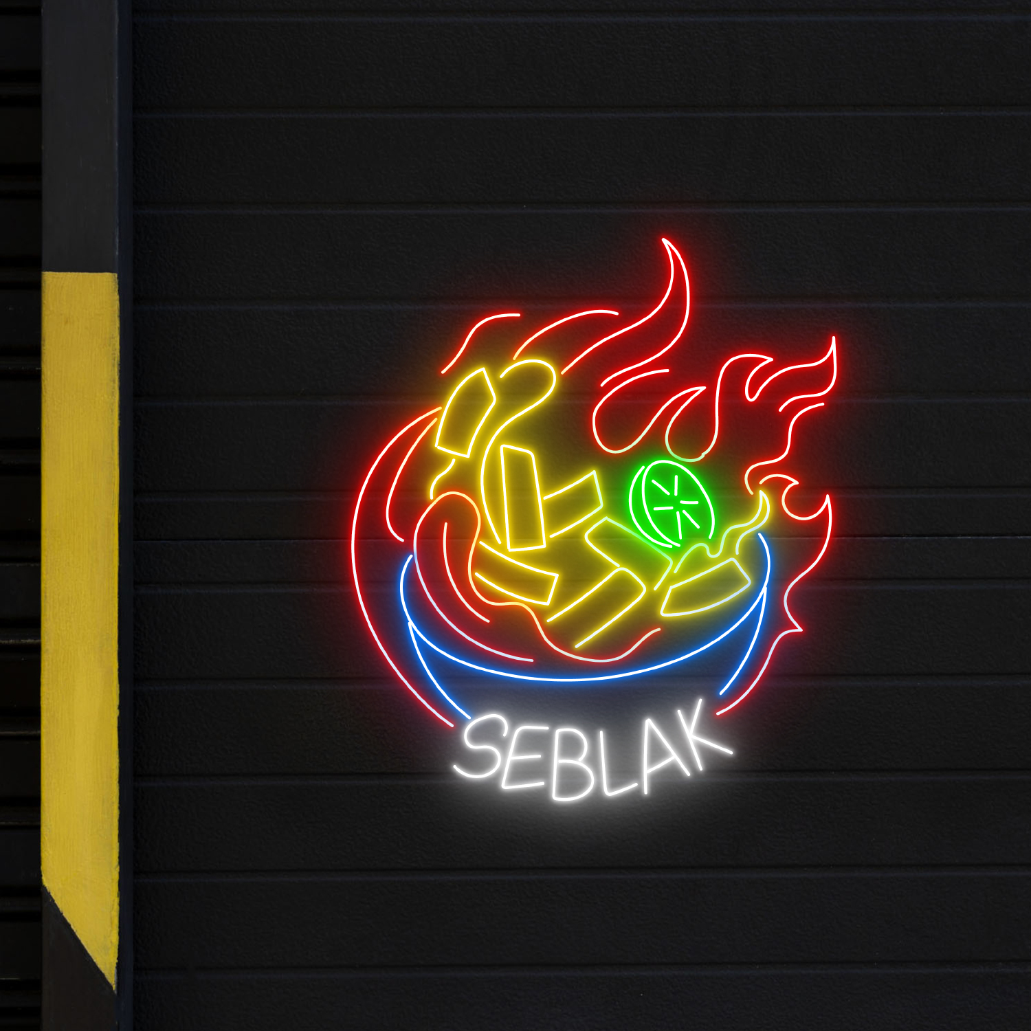 Seblak Indonesian Food Neon Sign Wall Art Decor