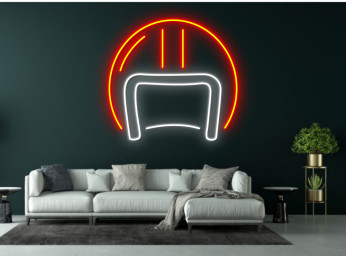 Biker Helmet Neon Sign Biker Helmet Store