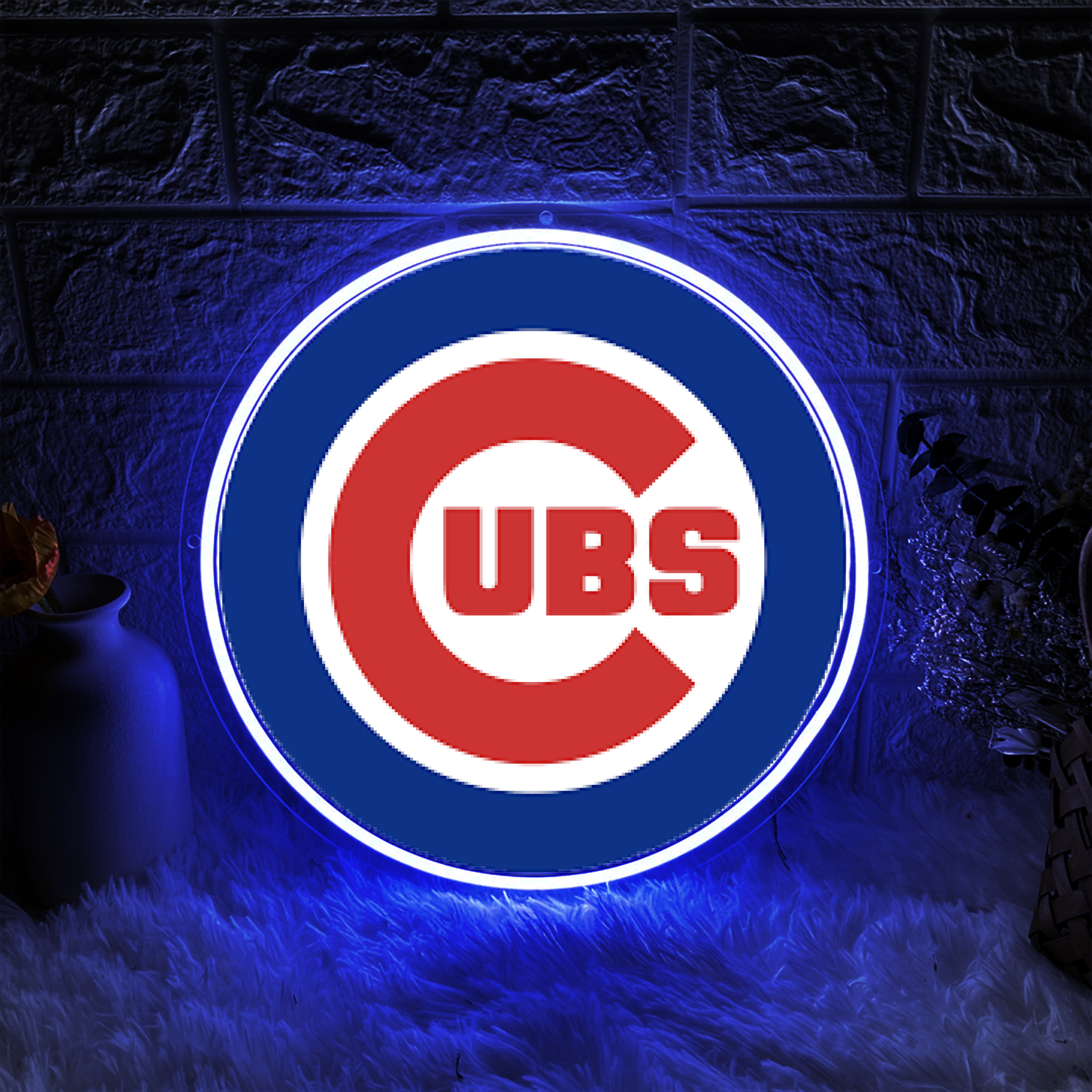 Chicago Cubs Baseball UV Sign