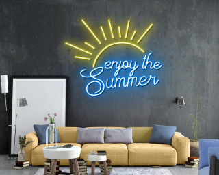 Sunshine Neon Sign Enjoy the Summer