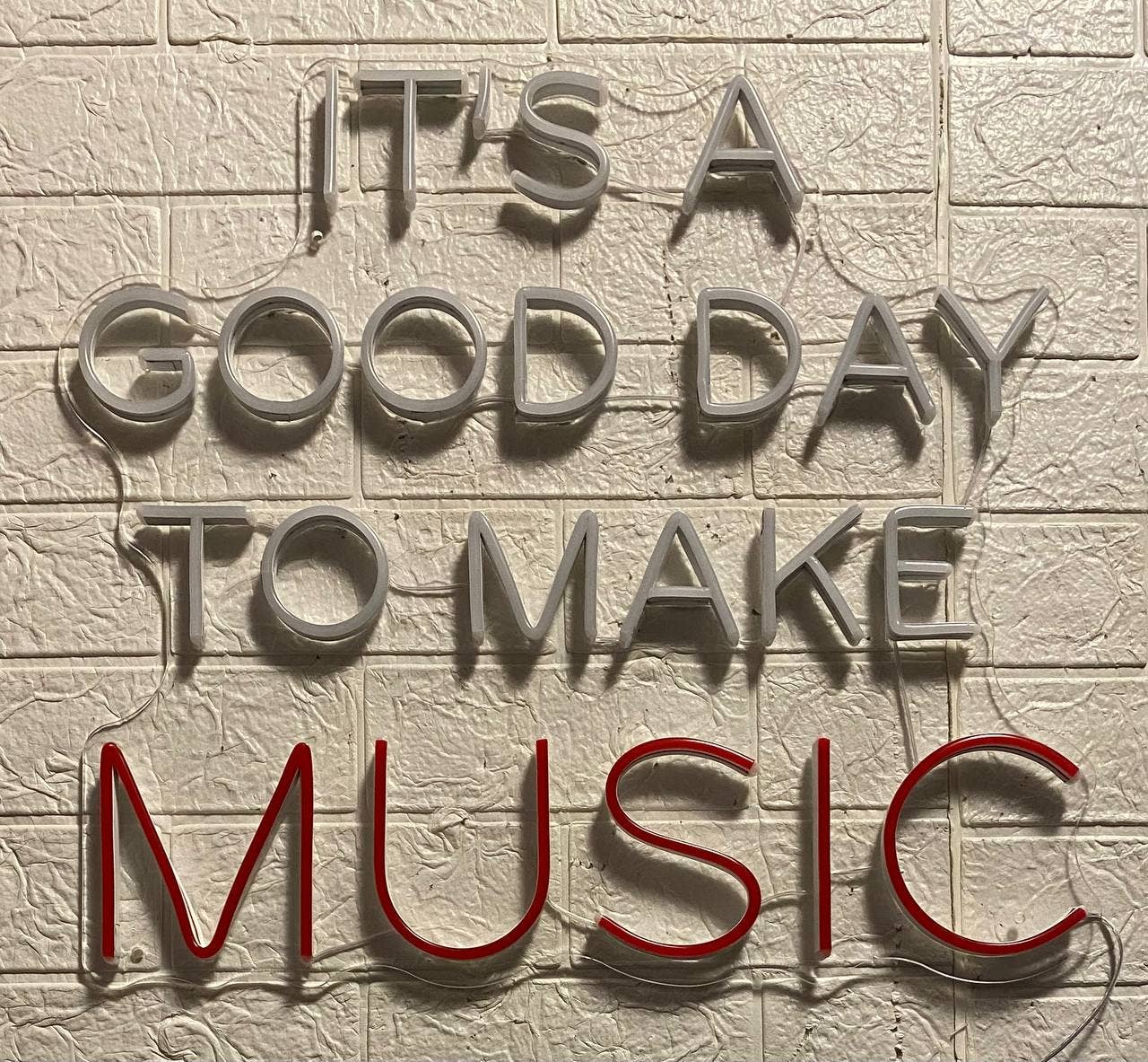 It's A Good Day To Make Music Neon Sign Music Wall Decor