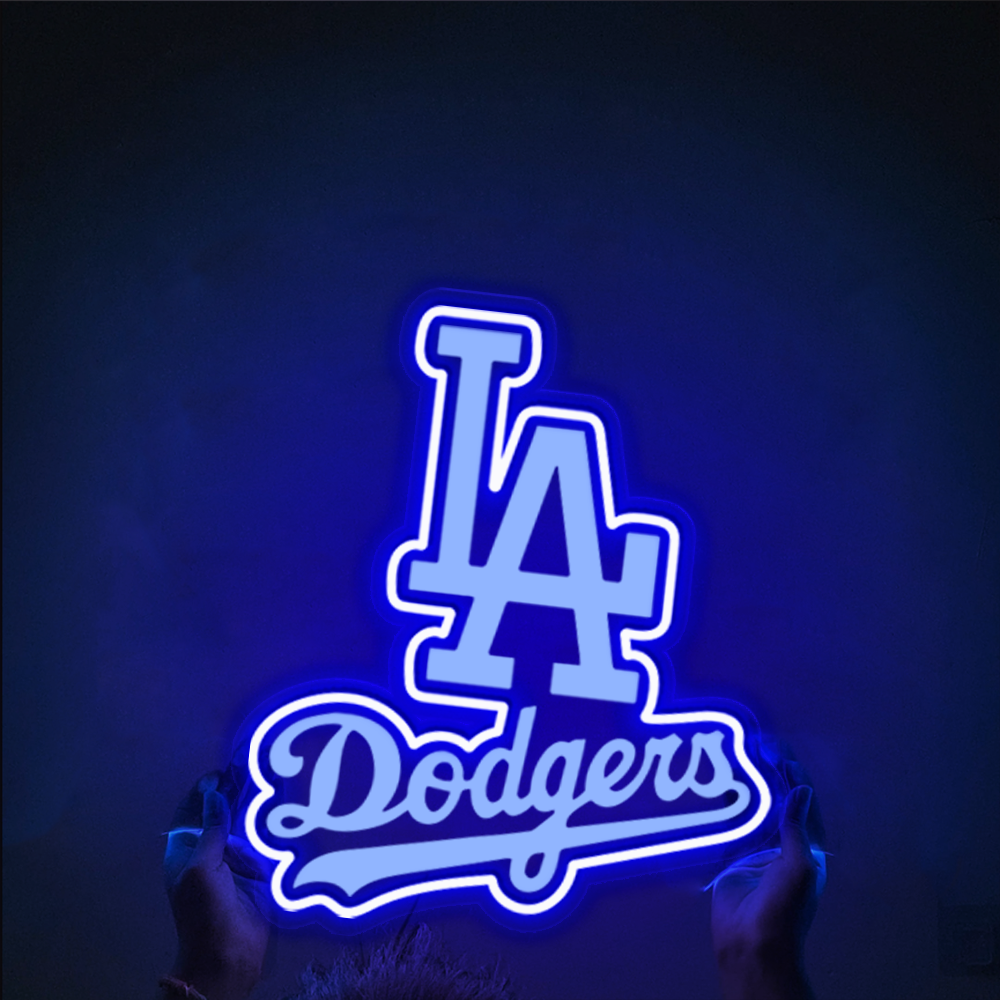 Los Angeles Dodgers Baseball Laser Sign