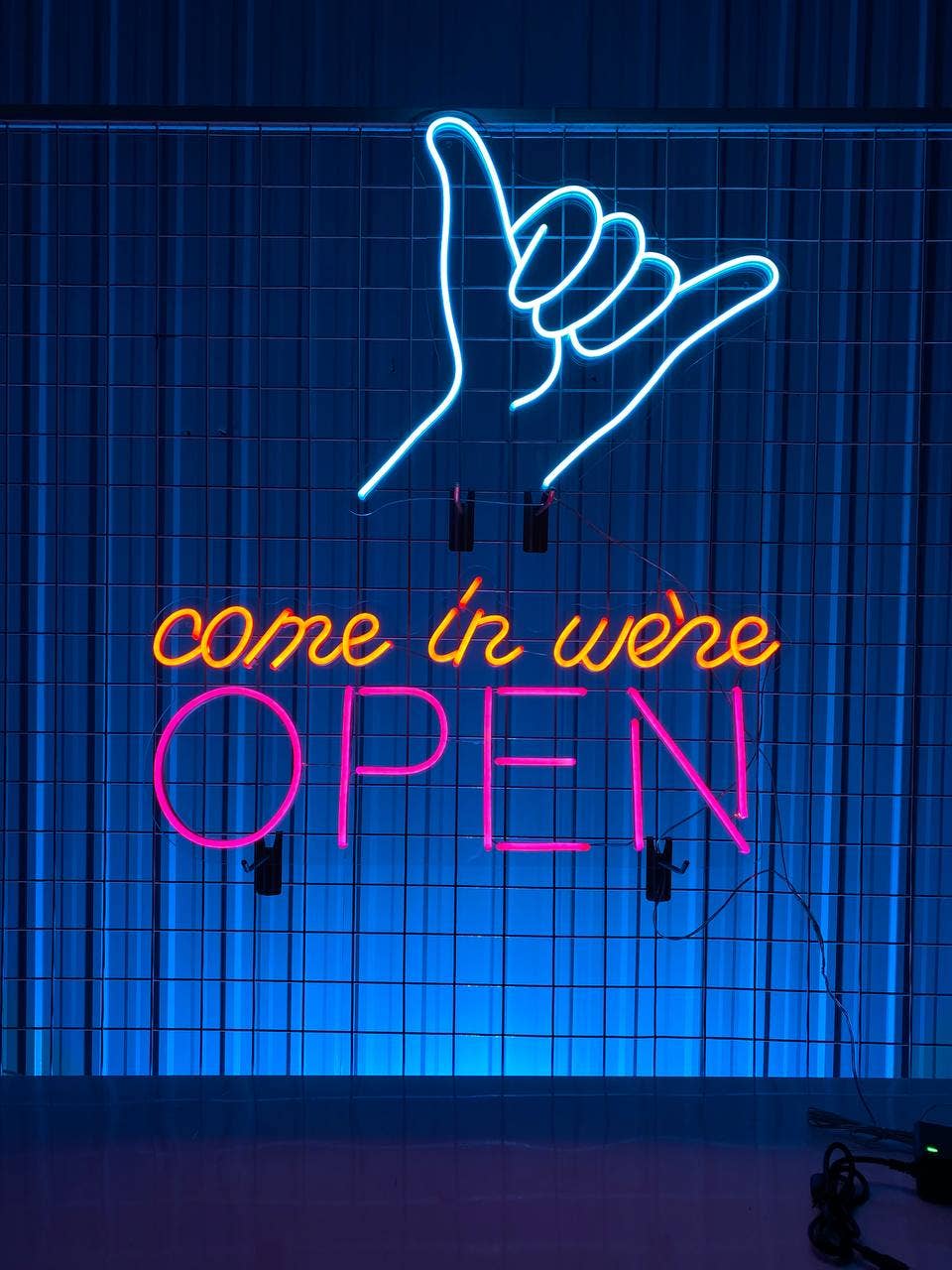 Open Neon Sign Shop Store Welcome Sign Shop