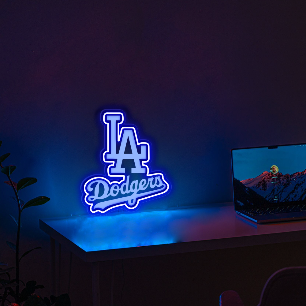 Los Angeles Dodgers Baseball Laser Sign