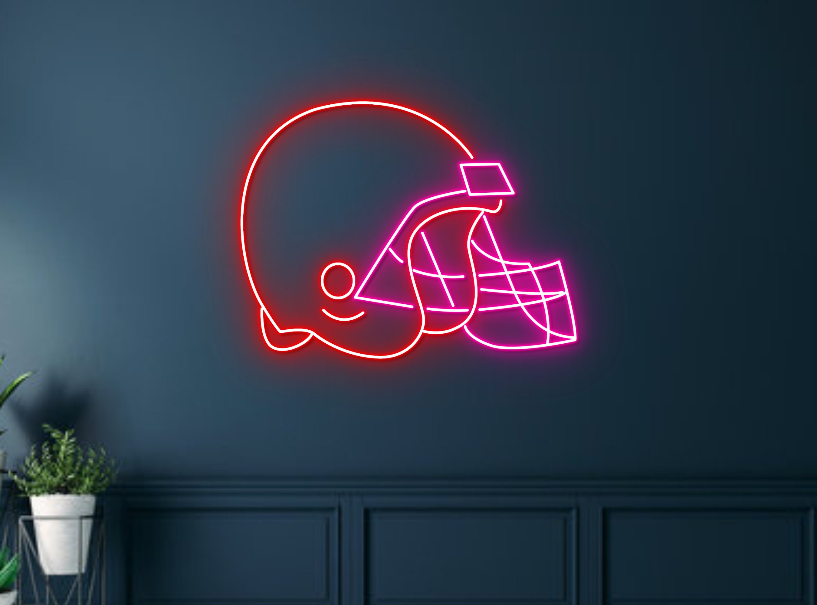 Baseball Hat Neon Sign Man Cave Wall Light for Home