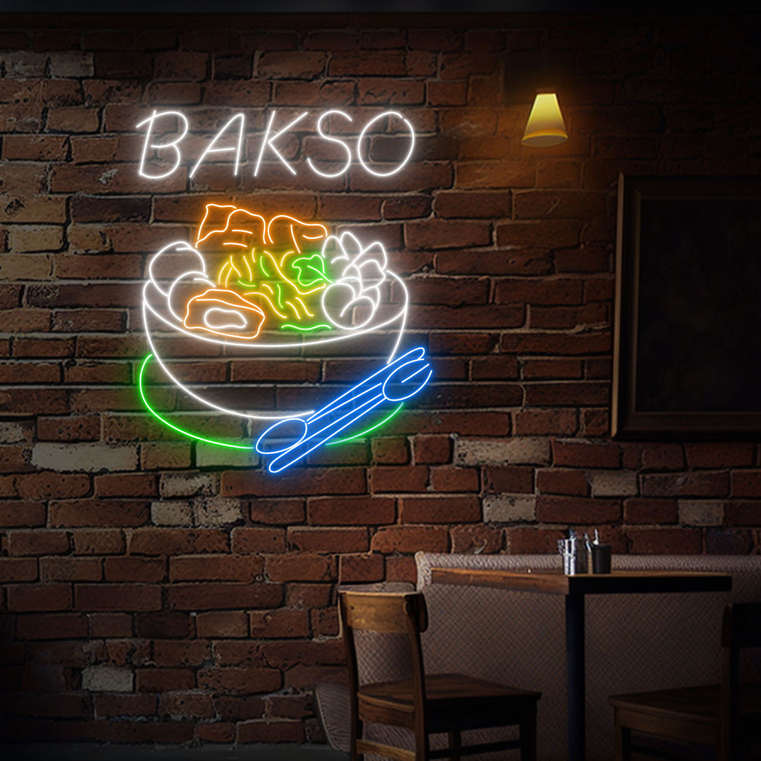 Bakso Indonesian Food Neon Sign