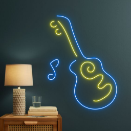 Guitar Neon Signs Music Studio Musical instrument Club Decor