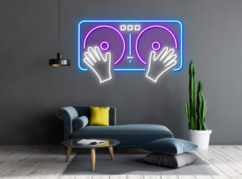 DJ Disco Neon Sign Decoration Signage