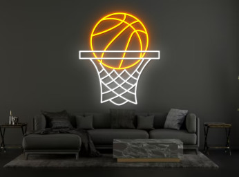 Backboard Basketball Ball Neon Sign Decor sign