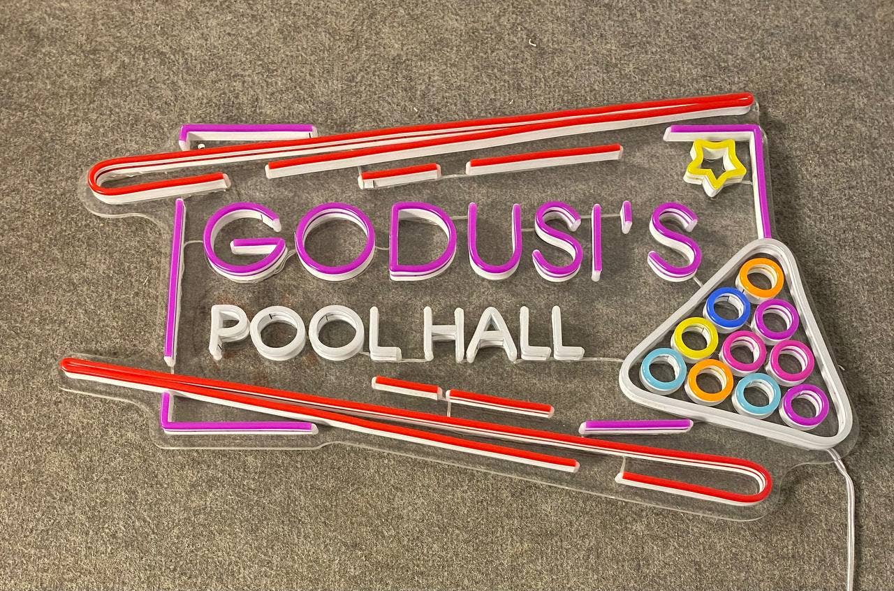 Custom Pool Hall Neon Sign Billiard Hall Wall Decor