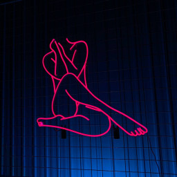 Sexy Woman Line Neon Signs Abstract Art Wall Decor