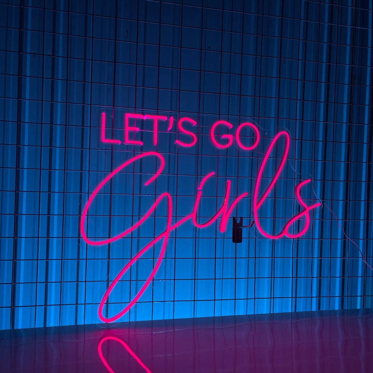 Let's Go Girls Neon Sign Girl Cave Home Wall Decor