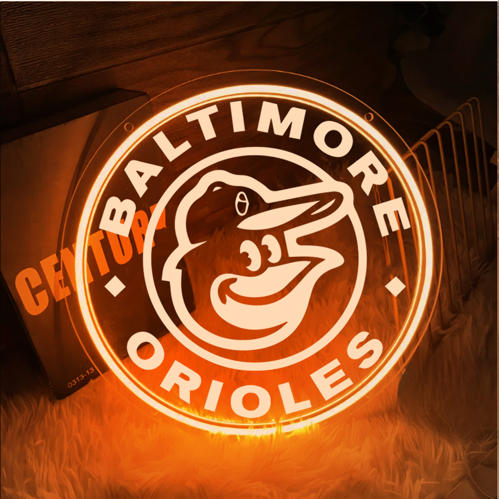 Baseball Baltimore Orioles Laser Sign