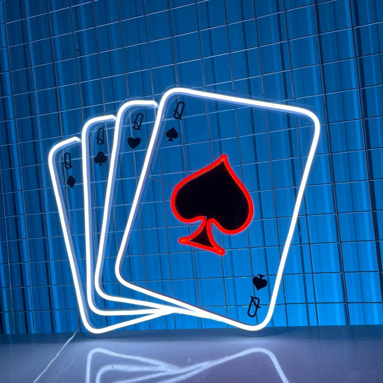 Blackjack Neon Sign Poker Club