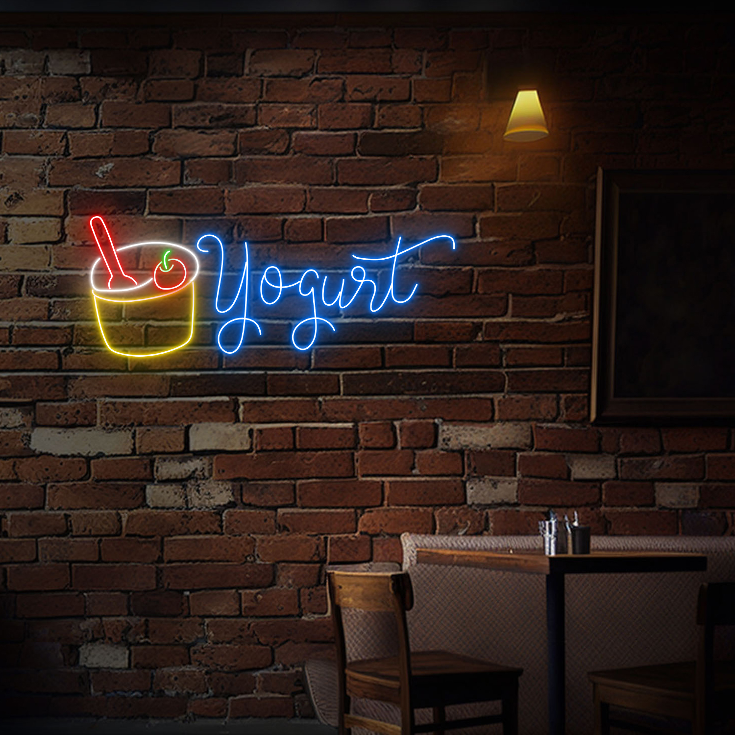 Yogurt Neon Sign Restaurant Wall Art Decor