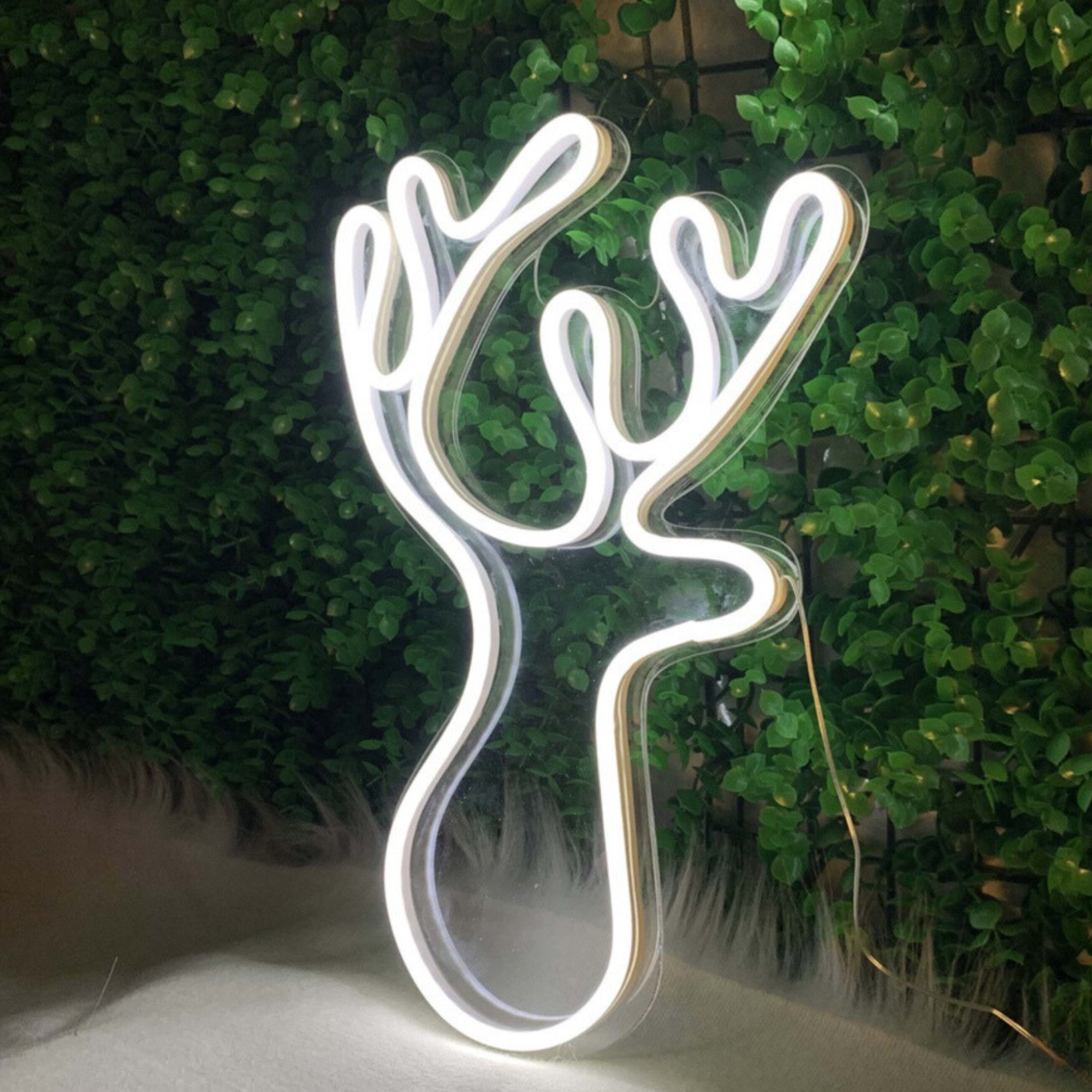 Reindeer Neon Sign Christmas Decor