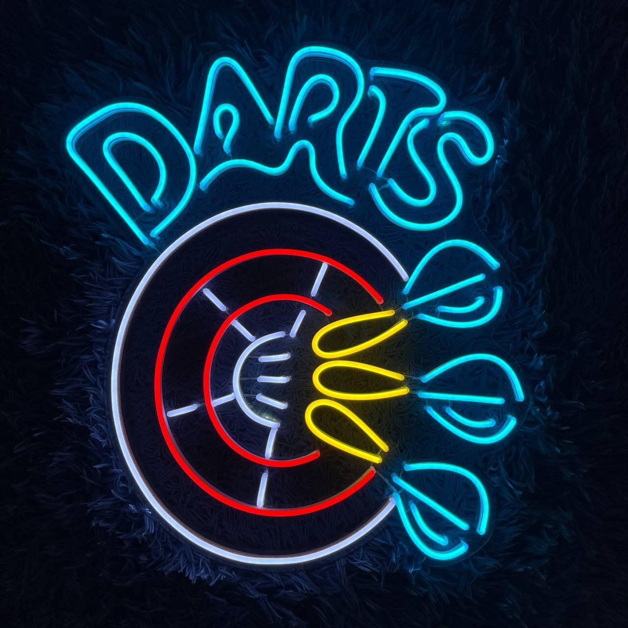 Target With Dart Neon Sign Wall Decoration Gift