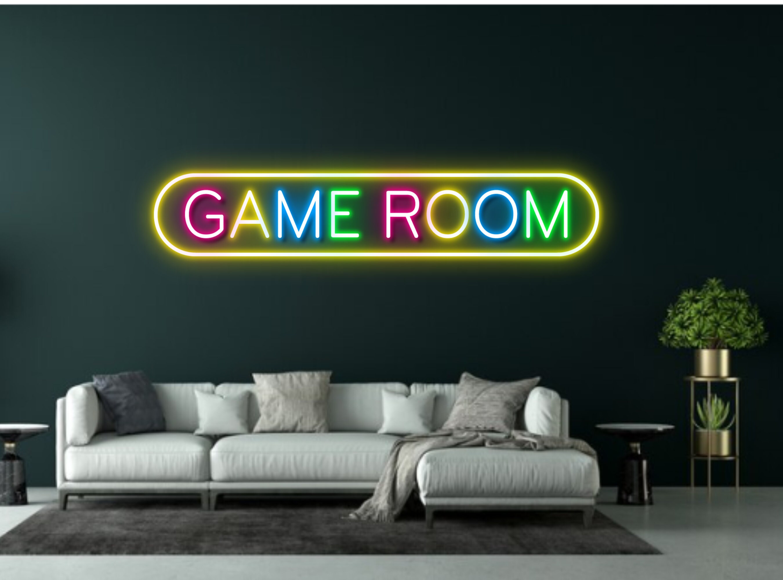 Game Room Machine Room Neon Sign