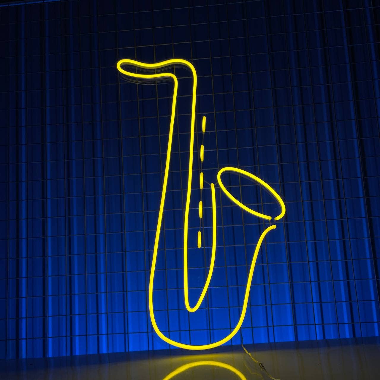 Saxophone Neon Sign Music Studio Lights Signboard