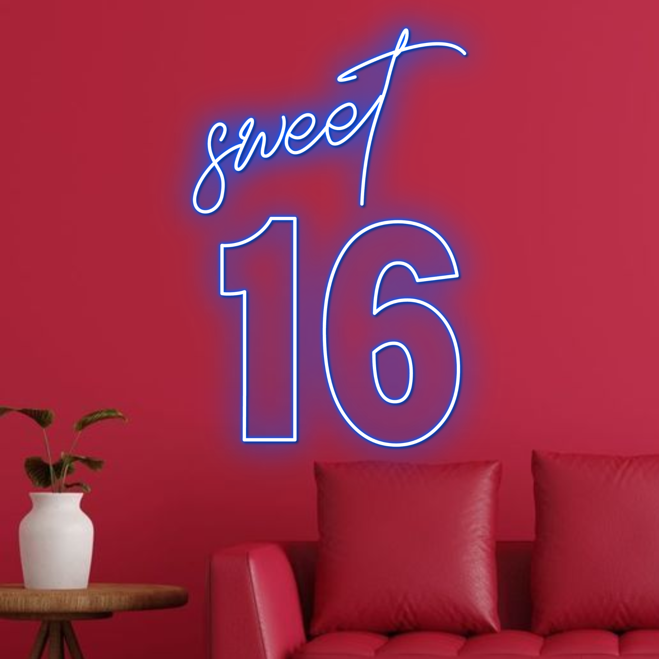 Personalize Sweet 16 Neon Sign Birthday Party Decor