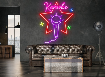 Karaoke Night Bar Neon Sign