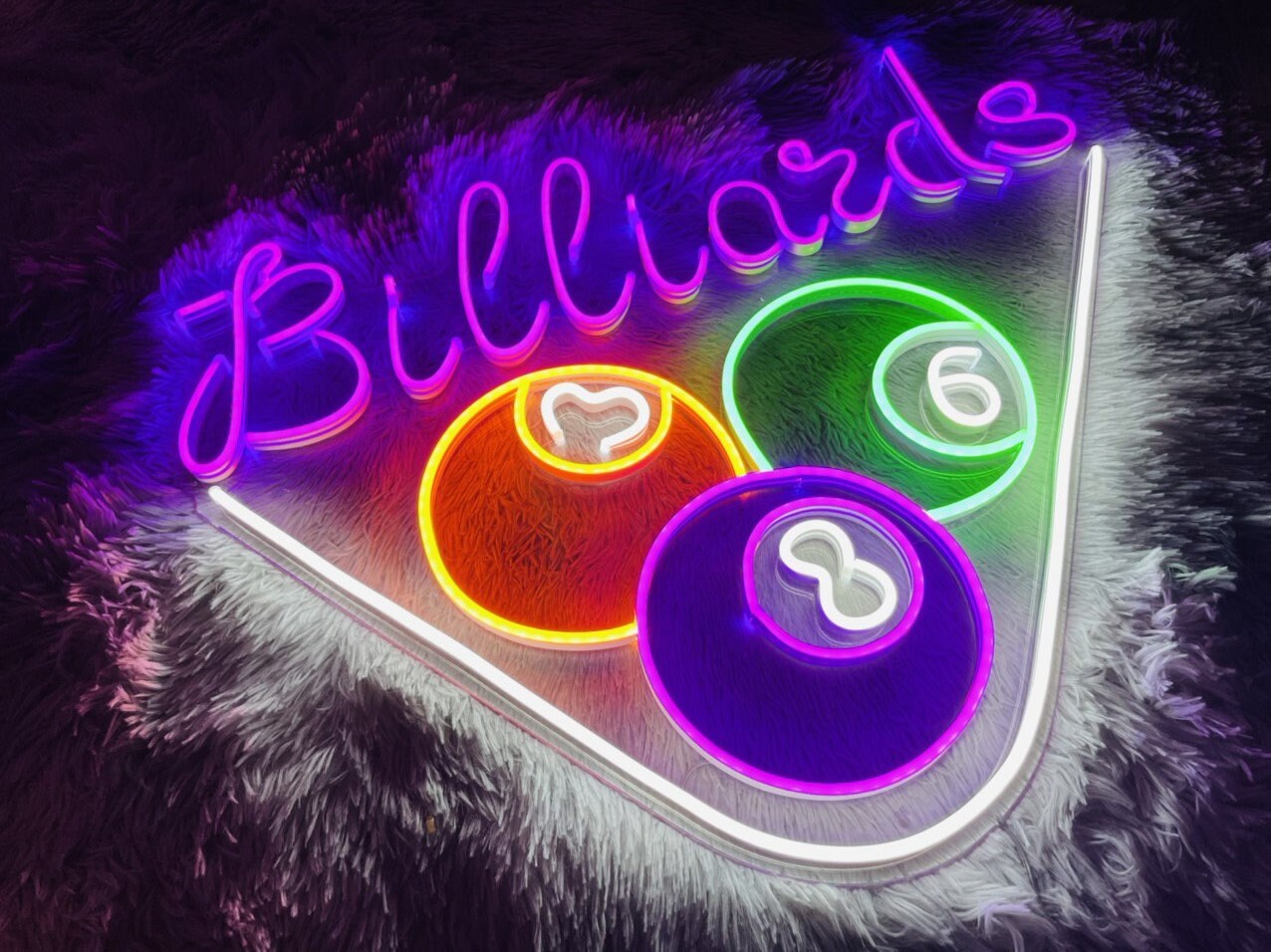 Billiard Neon Sign Billiard Pool