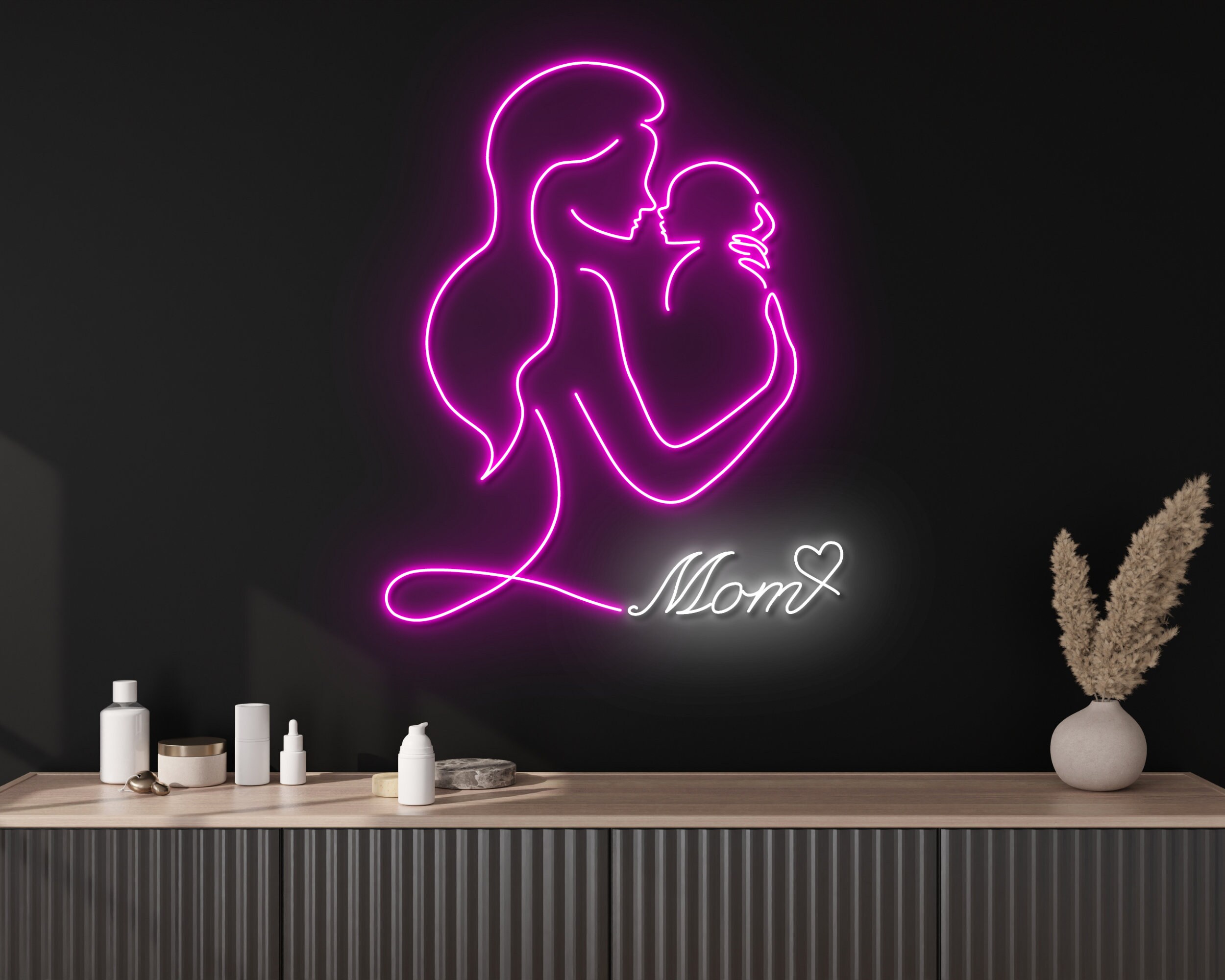 Hanging Sign Wall Art Mother's Day Neon Sign