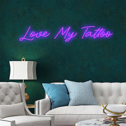 Love My Tattoo Neon Sign Tattoo Store/Shop Signboard Decor