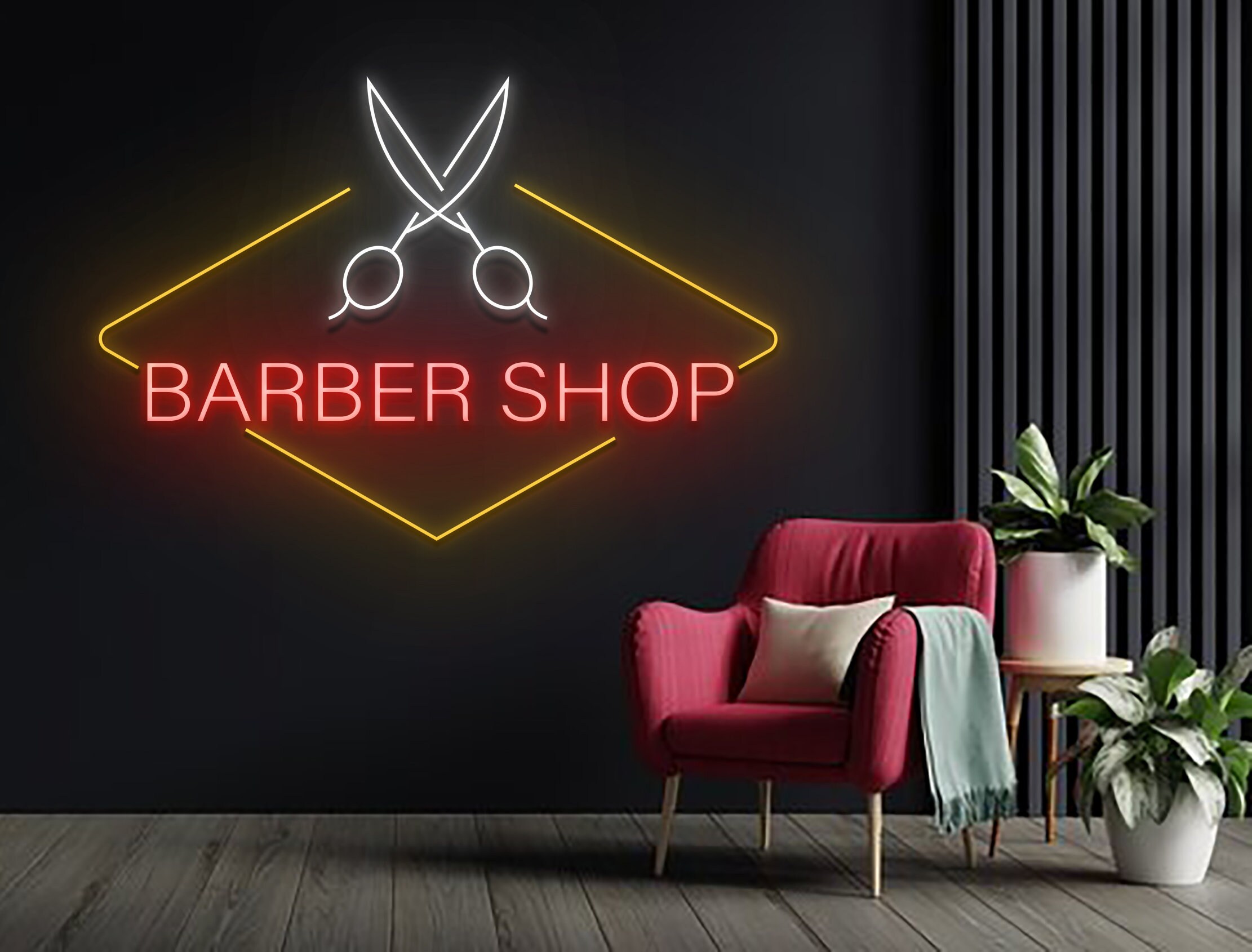 Barber Shop Neon Sign Decoration Sign